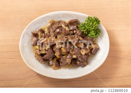 国産牛ハツ ネギ塩炒め 国産牛ハツ ネギ塩炒め 112860010