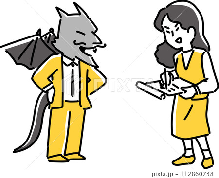 悪魔と契約を結ぶ女性社員 112860738