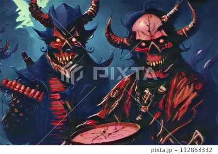 悪魔のイメージ　(生成AI画像) 112863332
