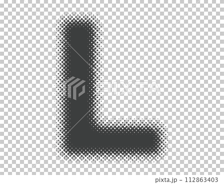 半色調字母大寫字母 L 112863403