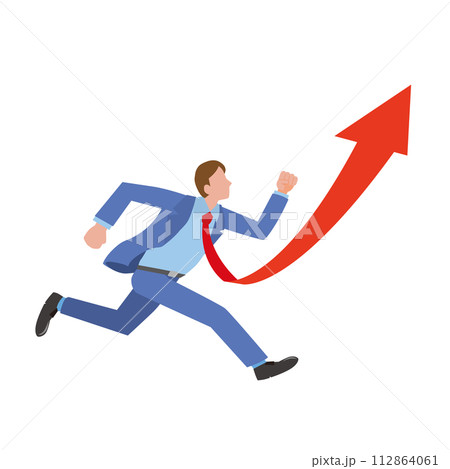 上昇志向のビジネスマン 112864061