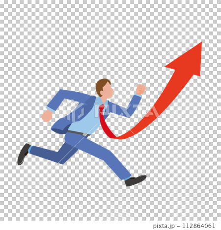 上昇志向のビジネスマン 112864061