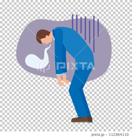 疲労困憊の男性 112864110