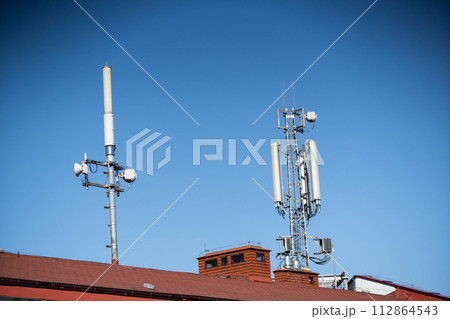 High telecommunications antennas for the cellular network and terrestrial internet. High telecommunications antennas for the cellular network and terrestrial internet. 112864543