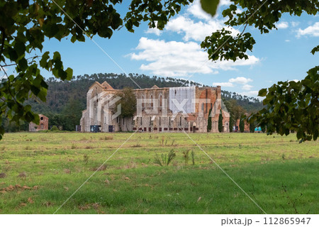 Ruin of the medieval Cistercian monastery San Galgano in the Tuscany Ruin of the medieval Cistercian monastery San Galgano in the Tuscany 112865947