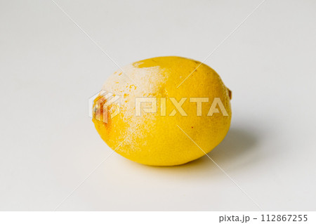 Rotten lemons. Mold lemon on white Rotten lemons. Mold lemon on white 112867255