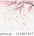 桜　水彩イラスト 112867427