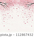 桜　水彩イラスト 112867432
