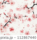桜　水彩イラスト 112867440