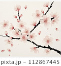 桜　水彩イラスト 112867445