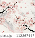 桜　水彩イラスト 112867447