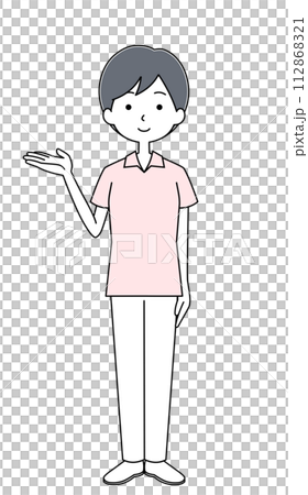 きをつけ 介護士のイラスト きをつけ 介護士のイラスト 112868321