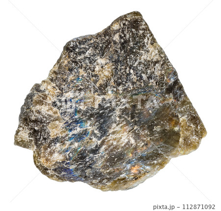 raw dark green labradorite mineral isolated raw dark green labradorite mineral isolated 112871092