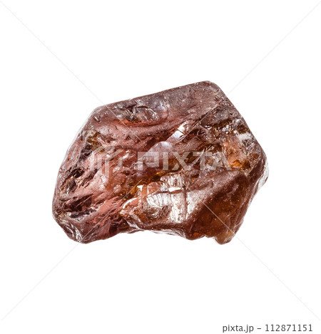 raw hyacinth zircon isolated on white 112871151