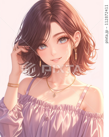サバサバ系の美しい女性　/AI生成 112872411