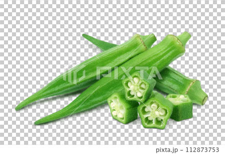 Okra illustration realistic 112873753