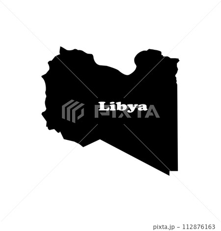 libya map icon 112876163