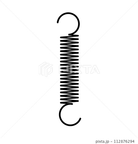 metal spring vector icon 112876294