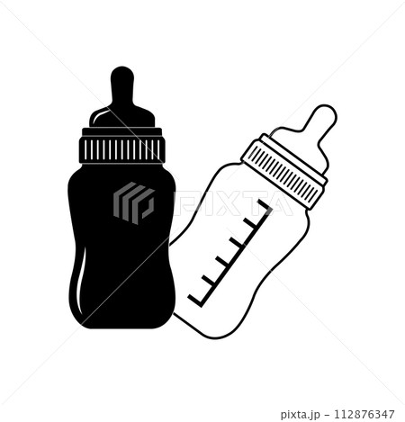 bottle of milk icon bottle of milk icon 112876347