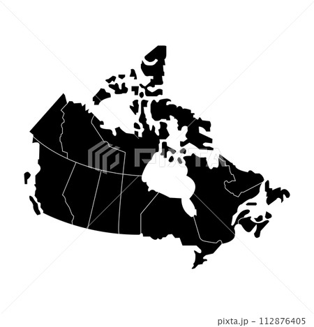 Canada Map icon Canada Map icon 112876405