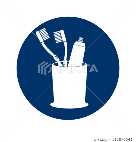 toothbrush icon 112876541