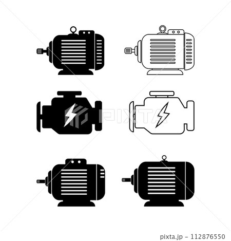 Electric motor icon Electric motor icon 112876550