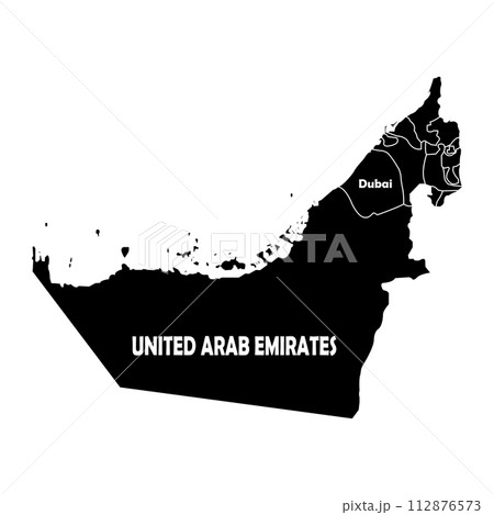United Arab Emirates map 112876573