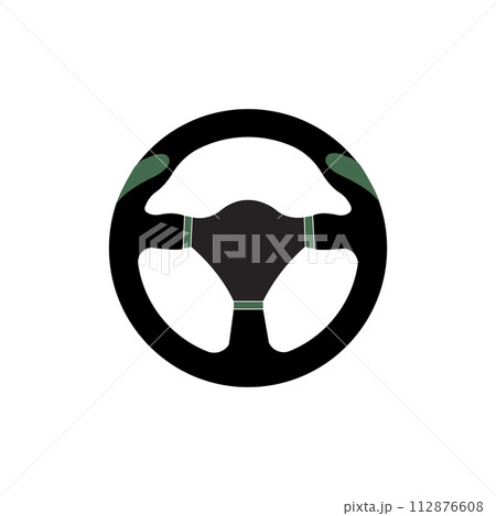 Steering wheel icon 112876608