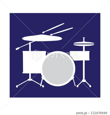 drum set icon 112876690