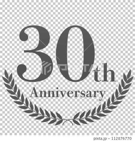 月桂樹の30周年装飾フレーム 月桂樹の30周年装飾フレーム 112876770