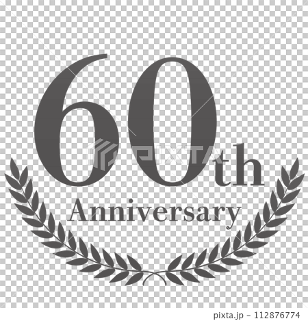 月桂樹の60周年装飾フレーム 112876774