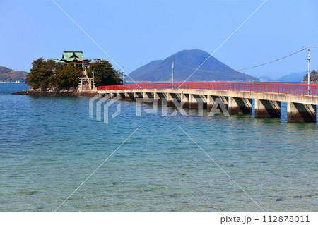 【香川県】 晴天の津嶋神社(子供の神様) 【香川県】 晴天の津嶋神社(子供の神様) 112878011