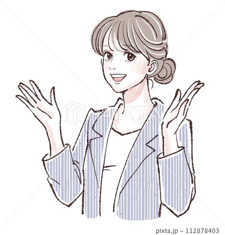 女性・女の子のイラスト素材 112878403