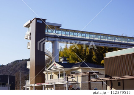 群馬県吾妻郡長野原町の吾妻線長野原草津口駅周辺の風景 群馬県吾妻郡長野原町の吾妻線長野原草津口駅周辺の風景 112879513