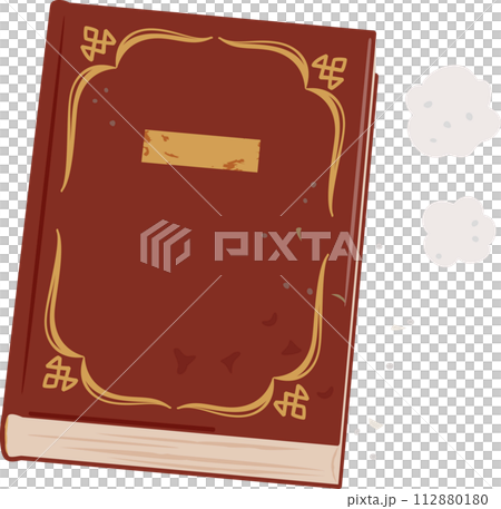 埃をかぶった古い洋書のイラスト素材 [112880180] - PIXTA