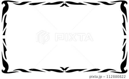 The background design with black edging is...のイラスト素材 [112880822] - PIXTA
