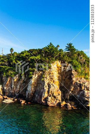 千畳敷から三段壁千畳敷エリアの眺め【和歌山県西牟婁郡】 千畳敷から三段壁千畳敷エリアの眺め【和歌山県西牟婁郡】 112881033