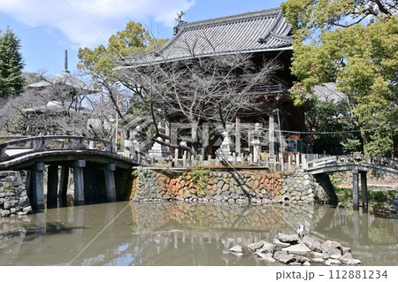 笠寺観音仁王門と放生池 笠寺観音仁王門と放生池 112881234