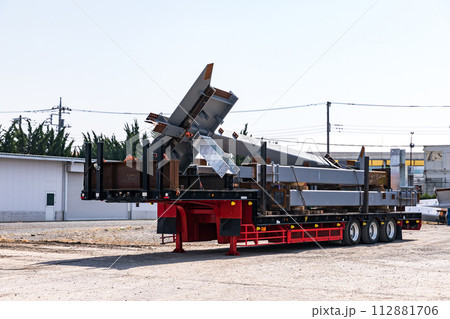 建築鉄骨ヤード トレーラー台車 建築鉄骨ヤード トレーラー台車 112881706