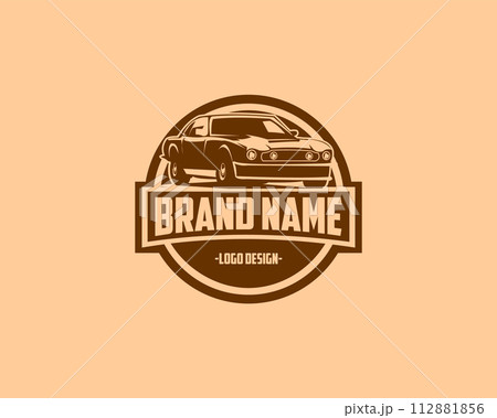 1964Aston Martin car logo isolated on white background side view. vector illustration available in eps 10. 112881856