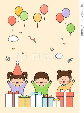 Vector illustration of cute children. 112882010