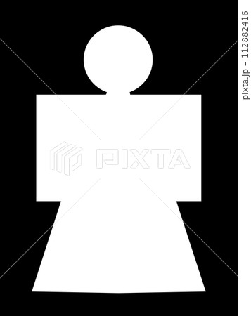 形代縦_黒背景 112882416