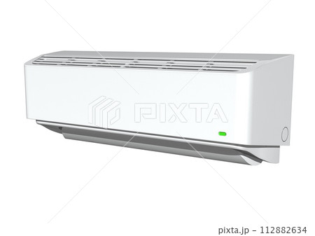 エアコン　エアコンプレッサー　電化製品　家電　電気製品　単体(3DCGイメージ) 112882634