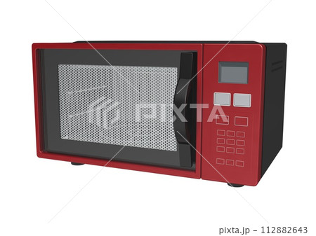 オーブンレンジ　電化製品　家電　電気製品　単体(3DCGイメージ) 112882643