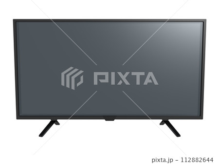 テレビ　4K　電化製品　家電　電気製品　単体(3DCGイメージ) 112882644