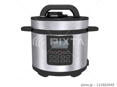 電気圧力鍋　電化製品　家電　電気製品　単体(3DCGイメージ) 112882649