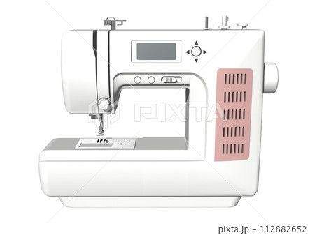 ミシン　電化製品　家電　電気製品　単体(3DCGイメージ) 112882652
