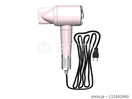 ヘアドライヤー　電化製品　家電　電気製品　単体(3DCGイメージ) 112882660