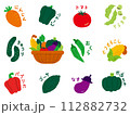 夏野菜アイコンセット 112882732