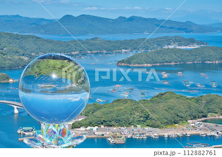 【針尾公園 展望台からの風景 (水晶玉)】 鹿児島県出水郡長島町鷹巣 112882761
